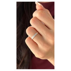 Natural Princess Cut Diamond Ring Size 6.5 14k Gold 0.35 TCW Certified