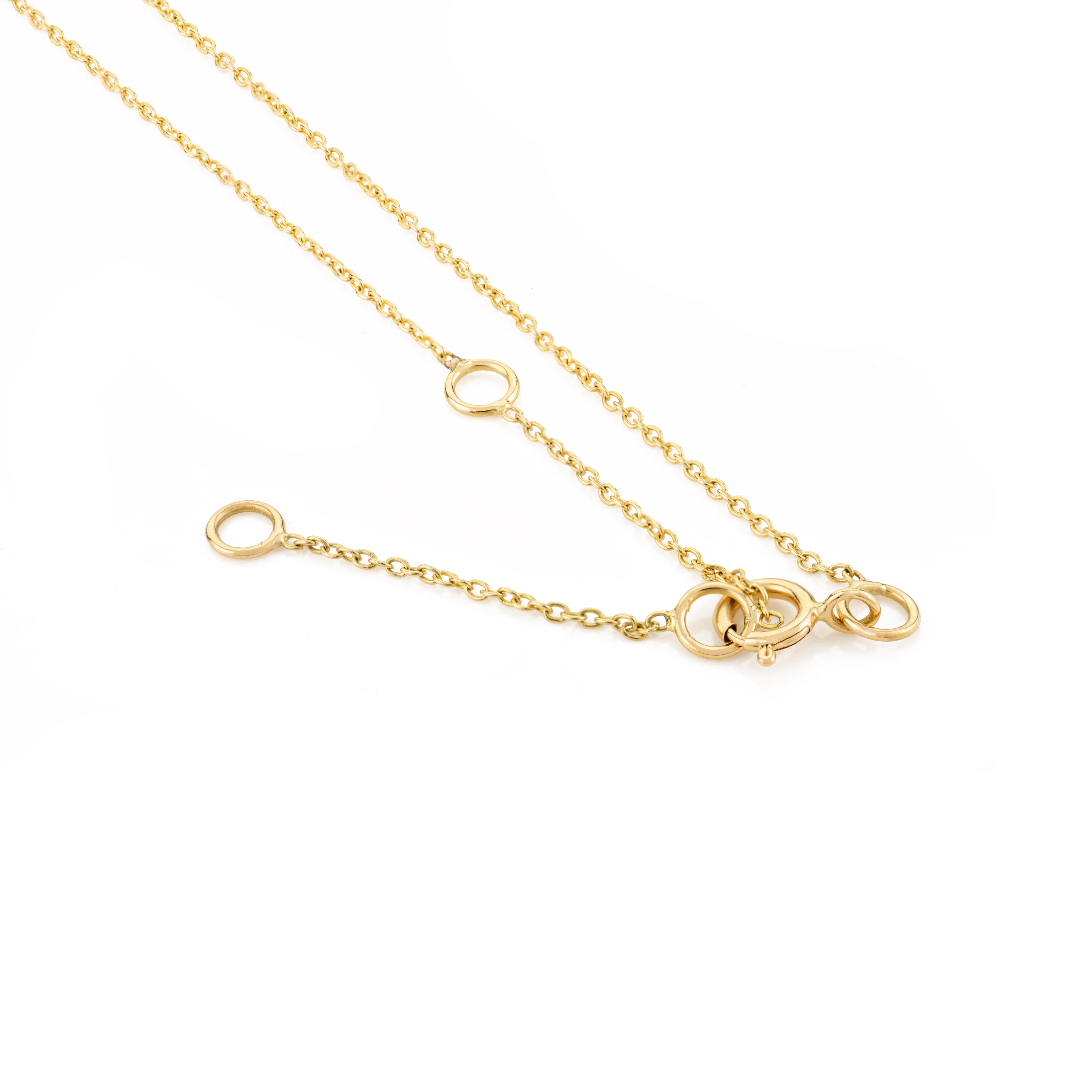 Collier de fiançailles pour fille en or jaune 18 carats, serti de griffes en forme de cœur et de rubis naturel en vente 2