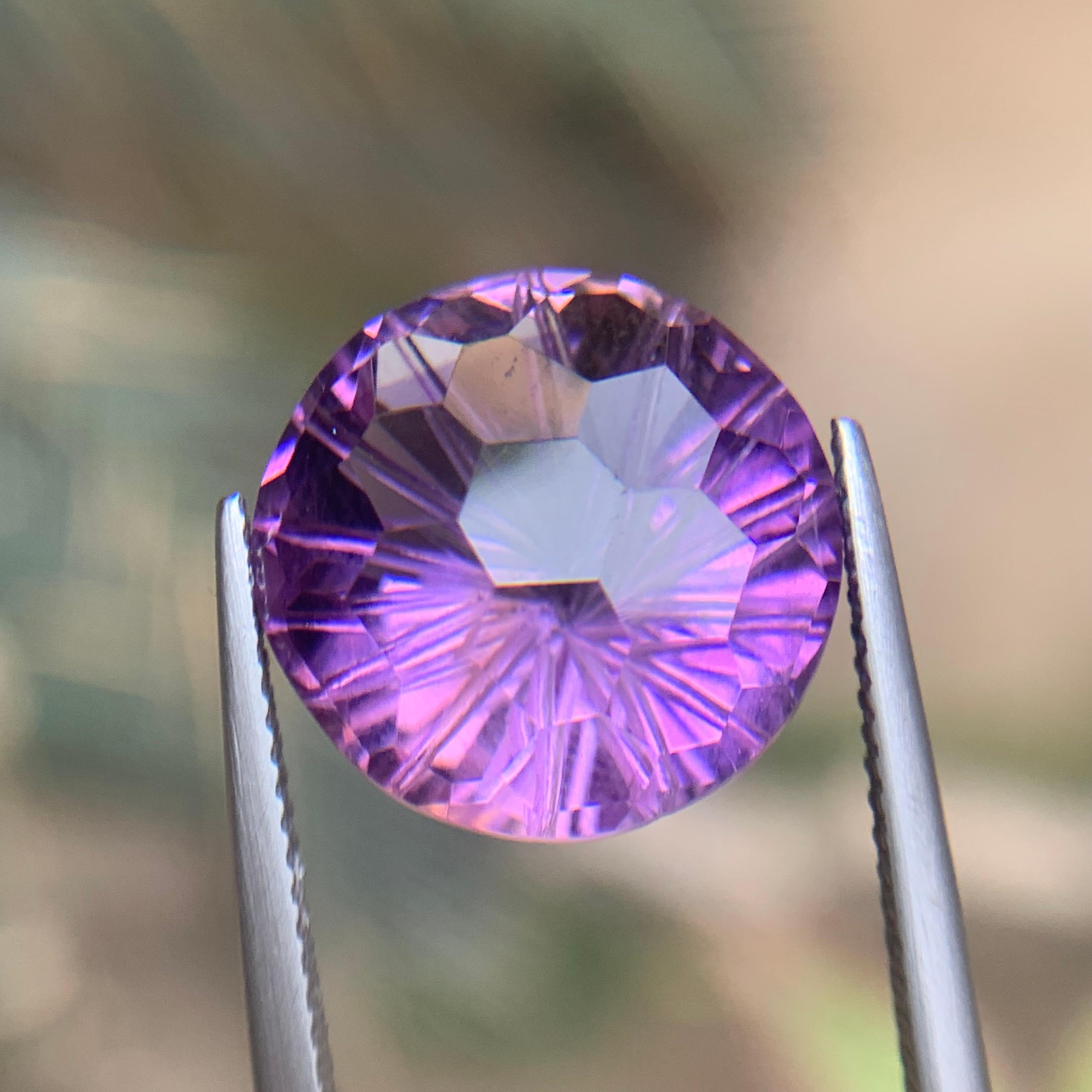 Natürlicher lila Amethyst 10.85 Ct Honeycomb Konkavschliff Lose Edelsteine - Schmuck im Angebot 2