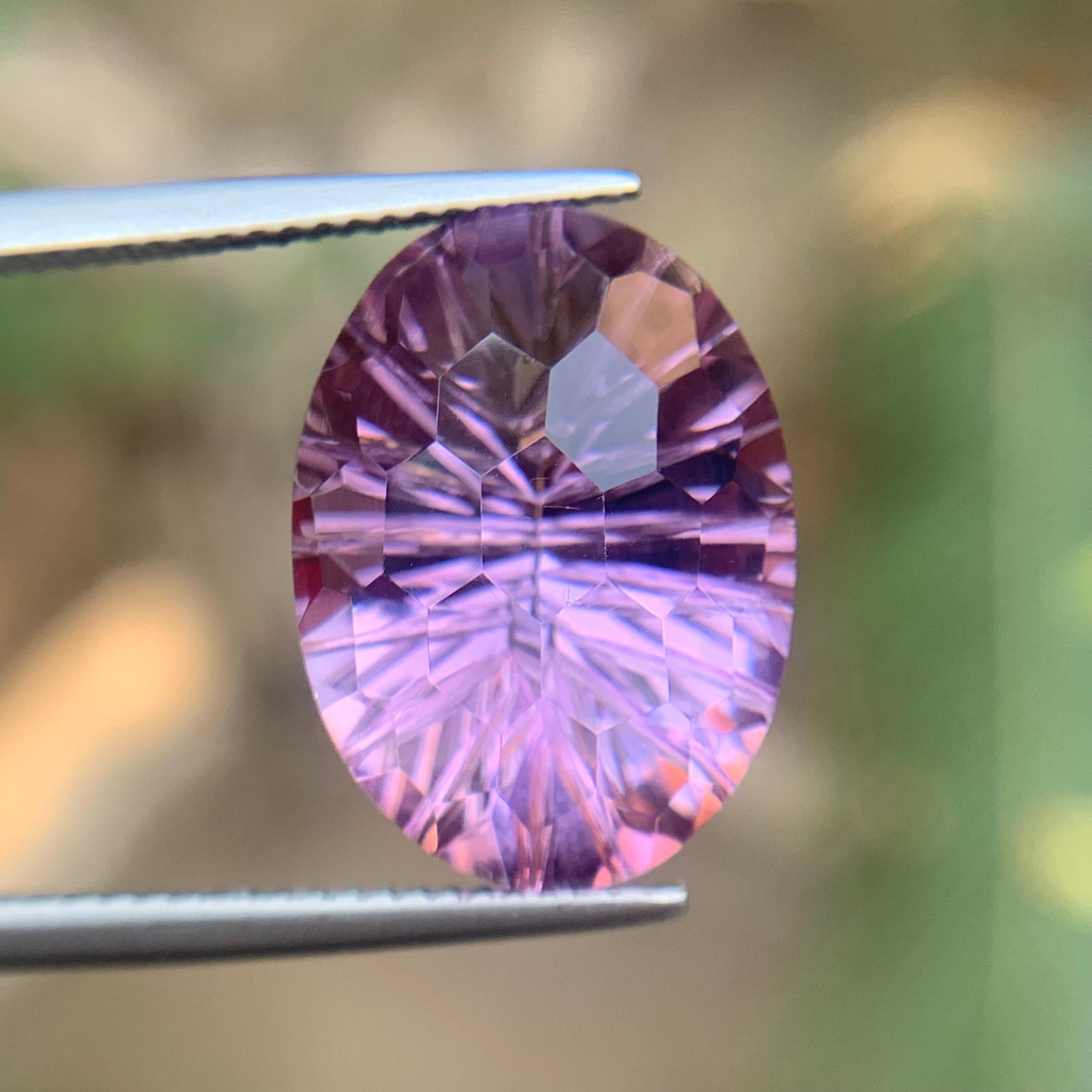 Natürlicher lila Amethyst 11.05 Ct Honeycomb Konkavschliff Lose Edelsteine - Schmuck im Angebot 4