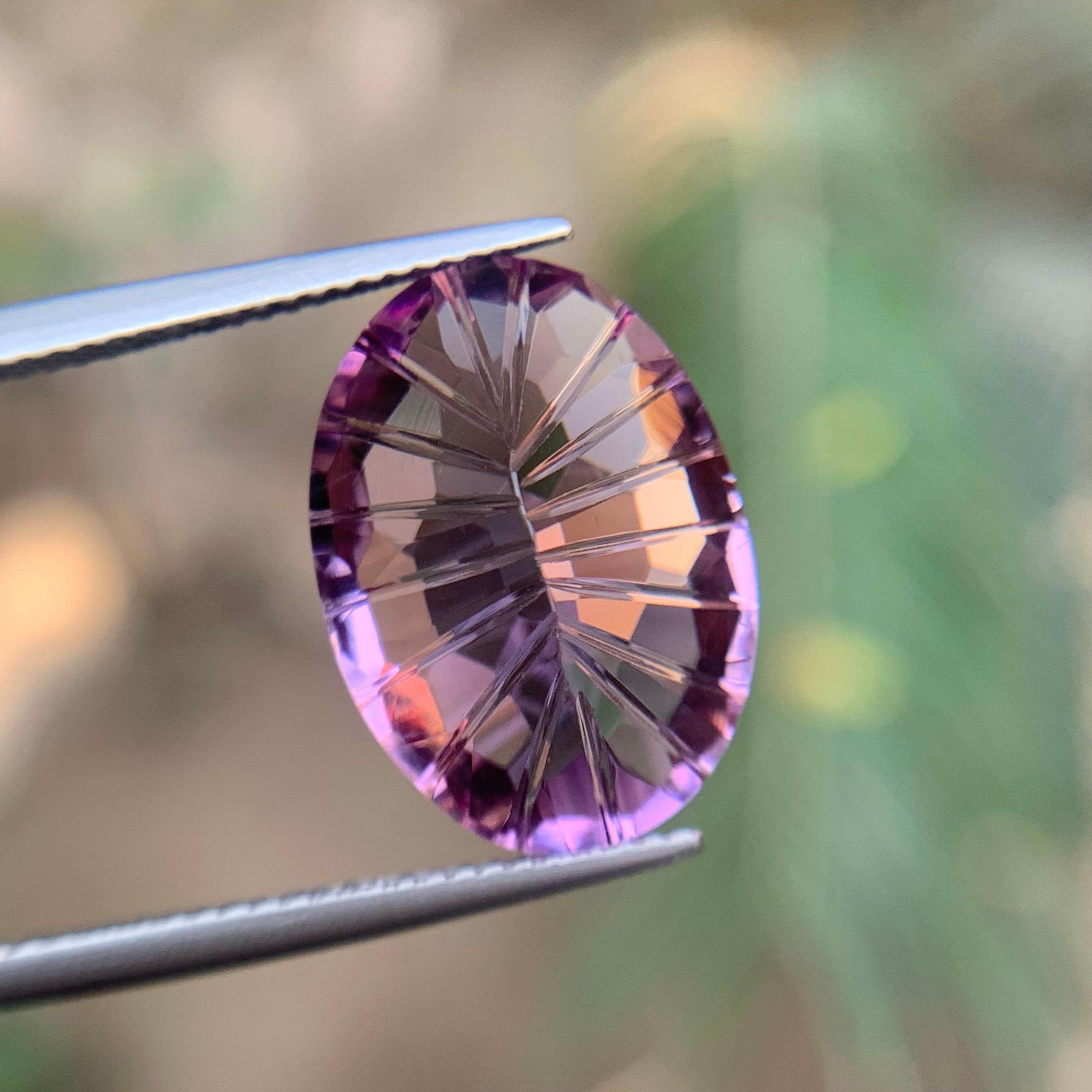 Natürlicher lila Amethyst 11.05 Ct Honeycomb Konkavschliff Lose Edelsteine - Schmuck im Angebot 5