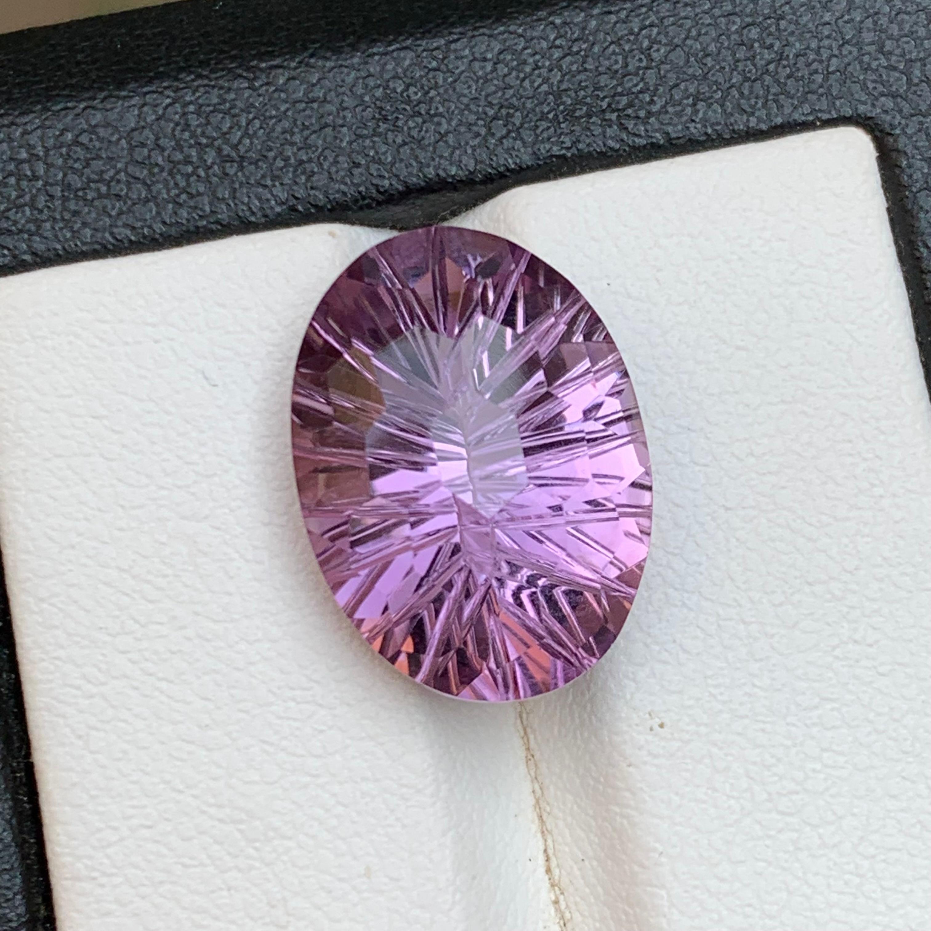 Natürlicher lila Amethyst 11.05 Ct Honeycomb Konkavschliff Lose Edelsteine - Schmuck im Angebot 7