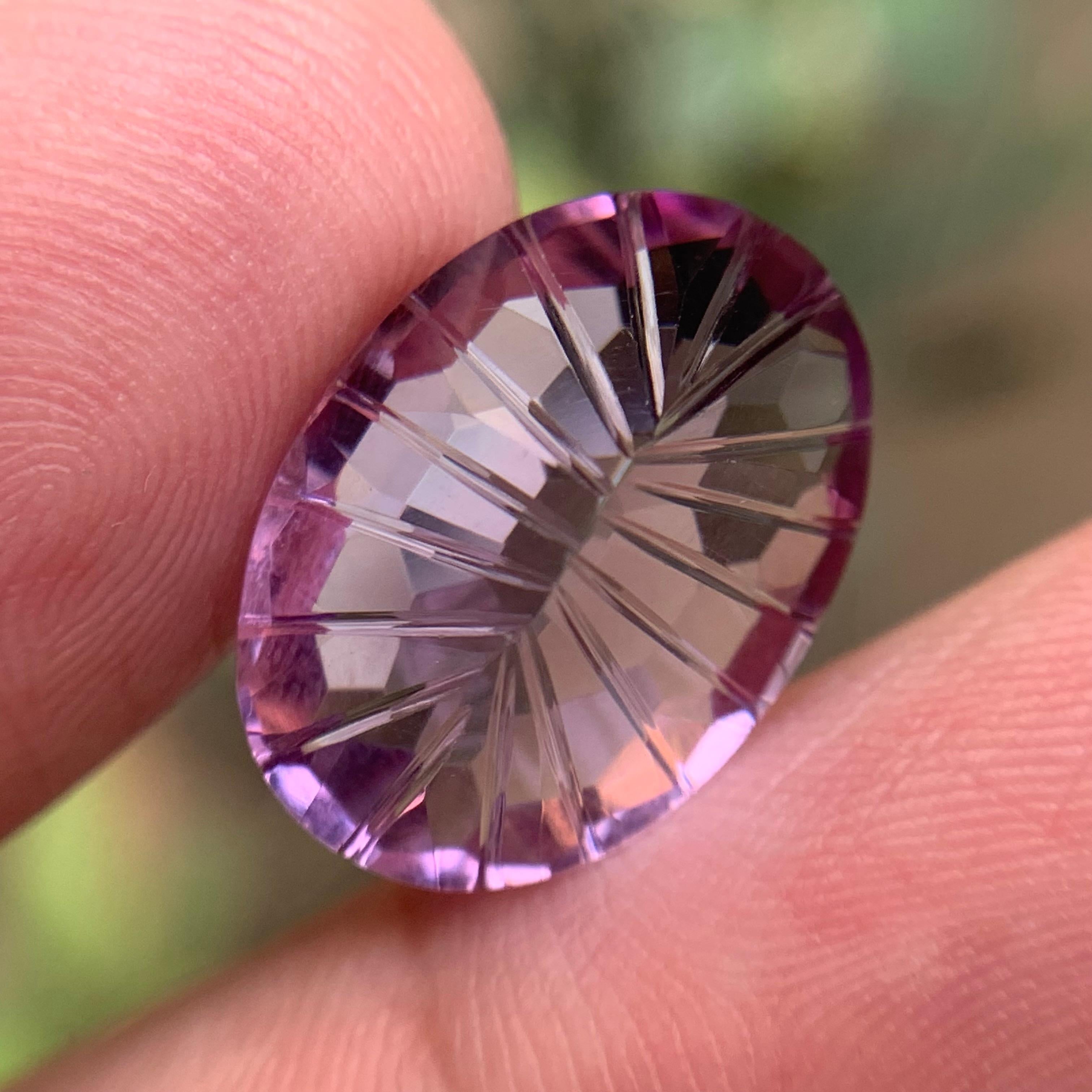 Natürlicher lila Amethyst 11.05 Ct Honeycomb Konkavschliff Lose Edelsteine - Schmuck (Zeitgenössisch) im Angebot