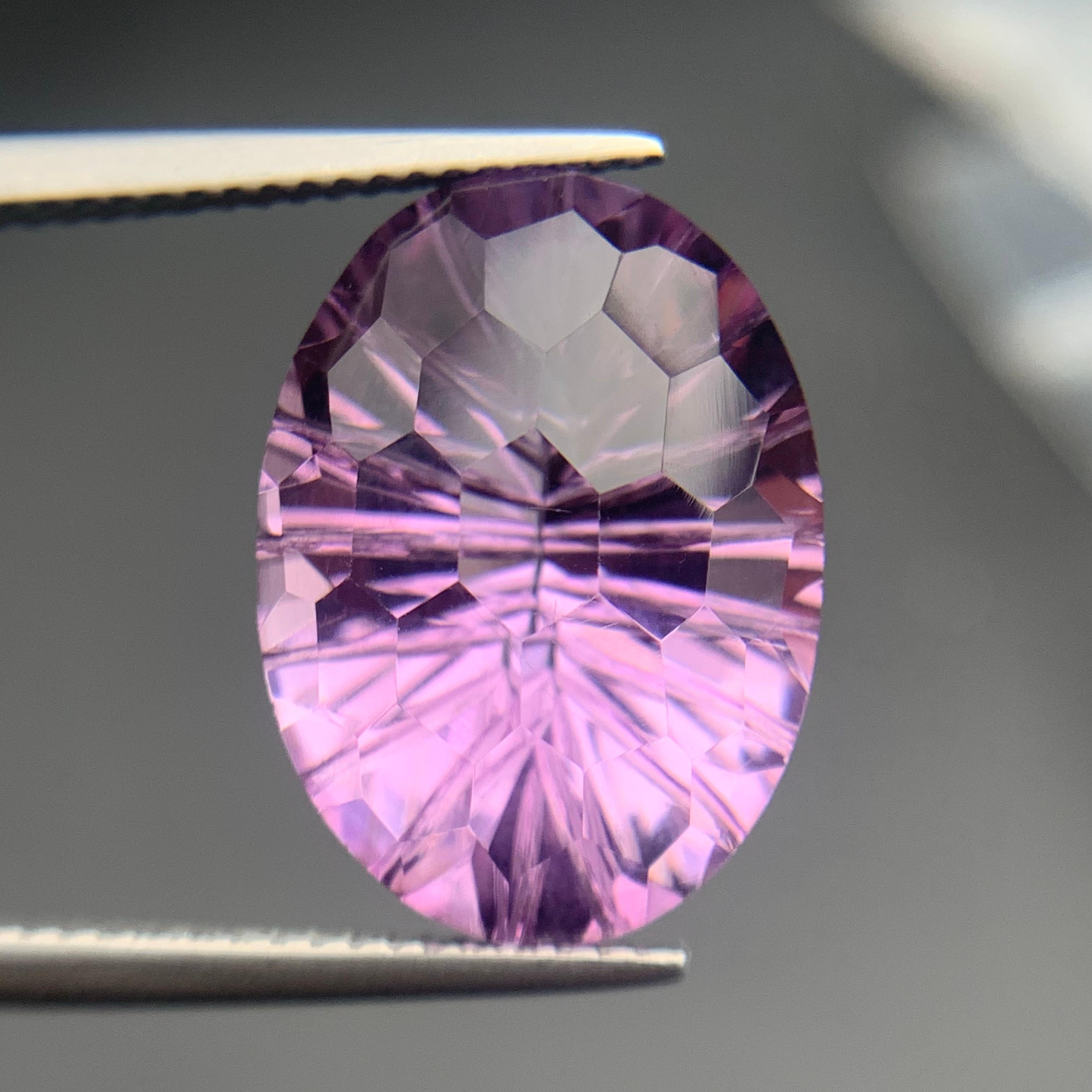Natürlicher lila Amethyst 11.05 Ct Honeycomb Konkavschliff Lose Edelsteine - Schmuck im Angebot 2