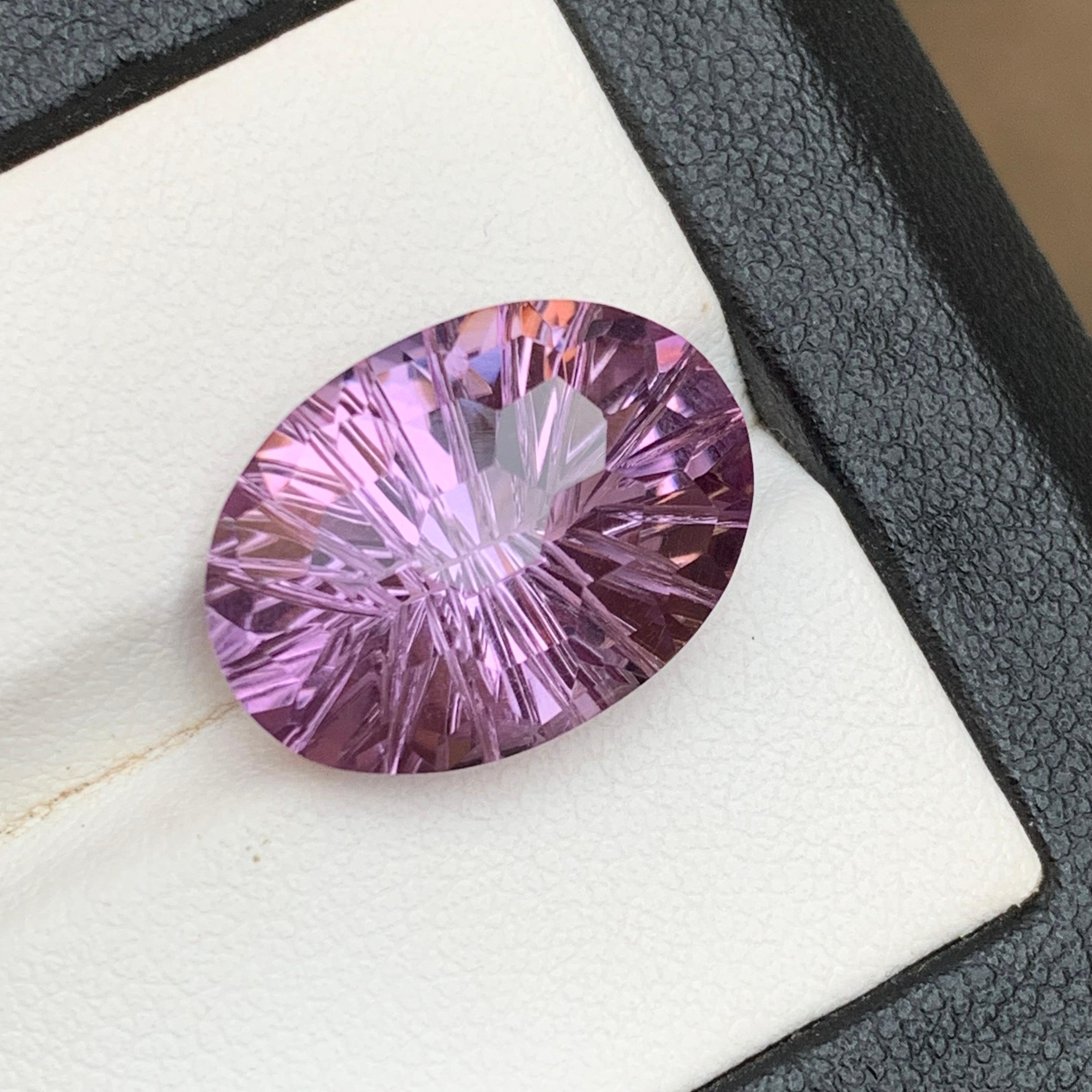 Natürlicher lila Amethyst 11.05 Ct Honeycomb Konkavschliff Lose Edelsteine - Schmuck im Angebot 3