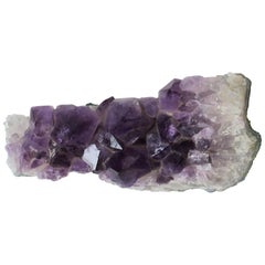 Natural Purple Amethyst Decorative Object