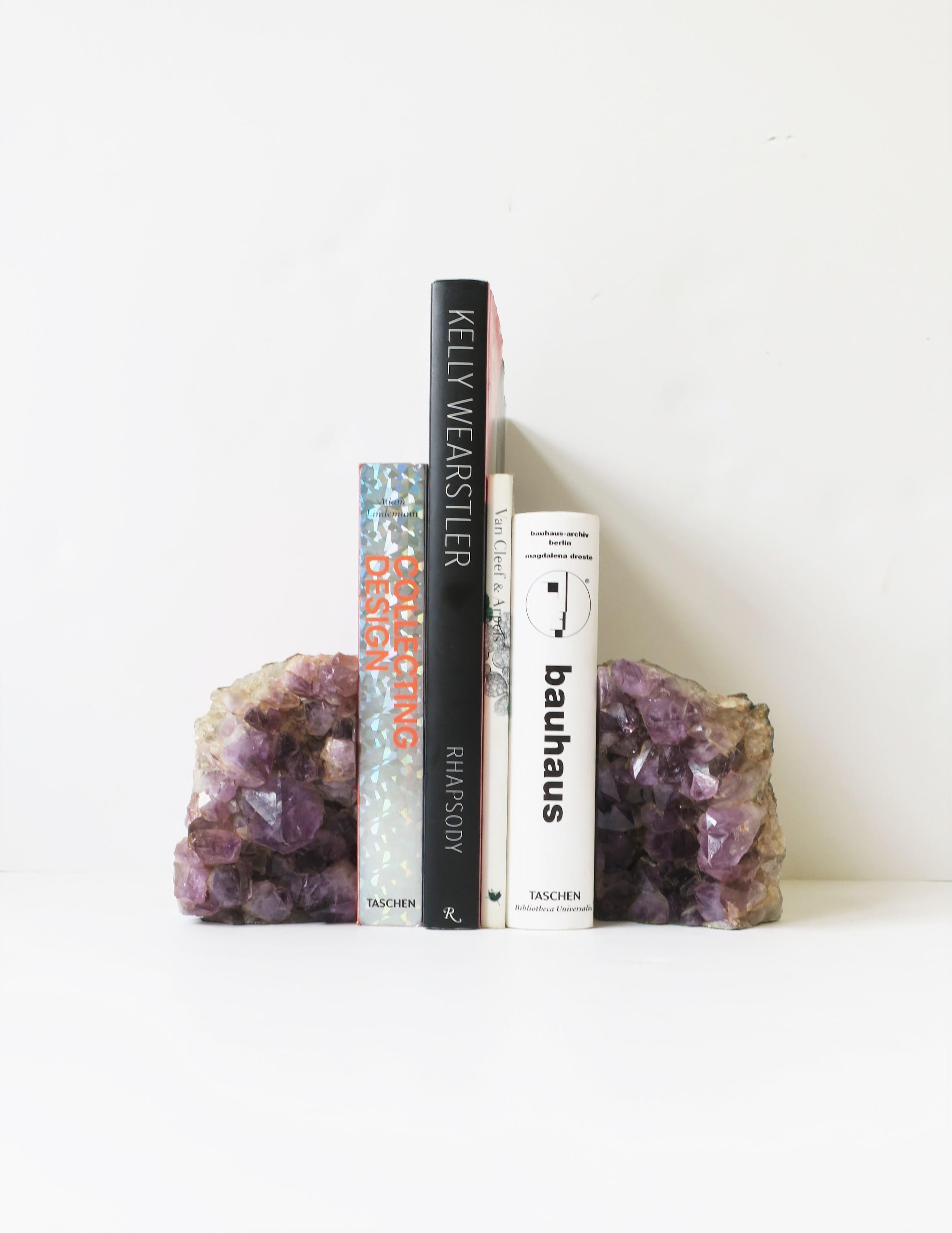 amethyst bookends