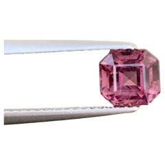 Natural Purple Cut Spinel Gem 1.20 CTS Brilliant Asscher Cut Spinel for Jewelry