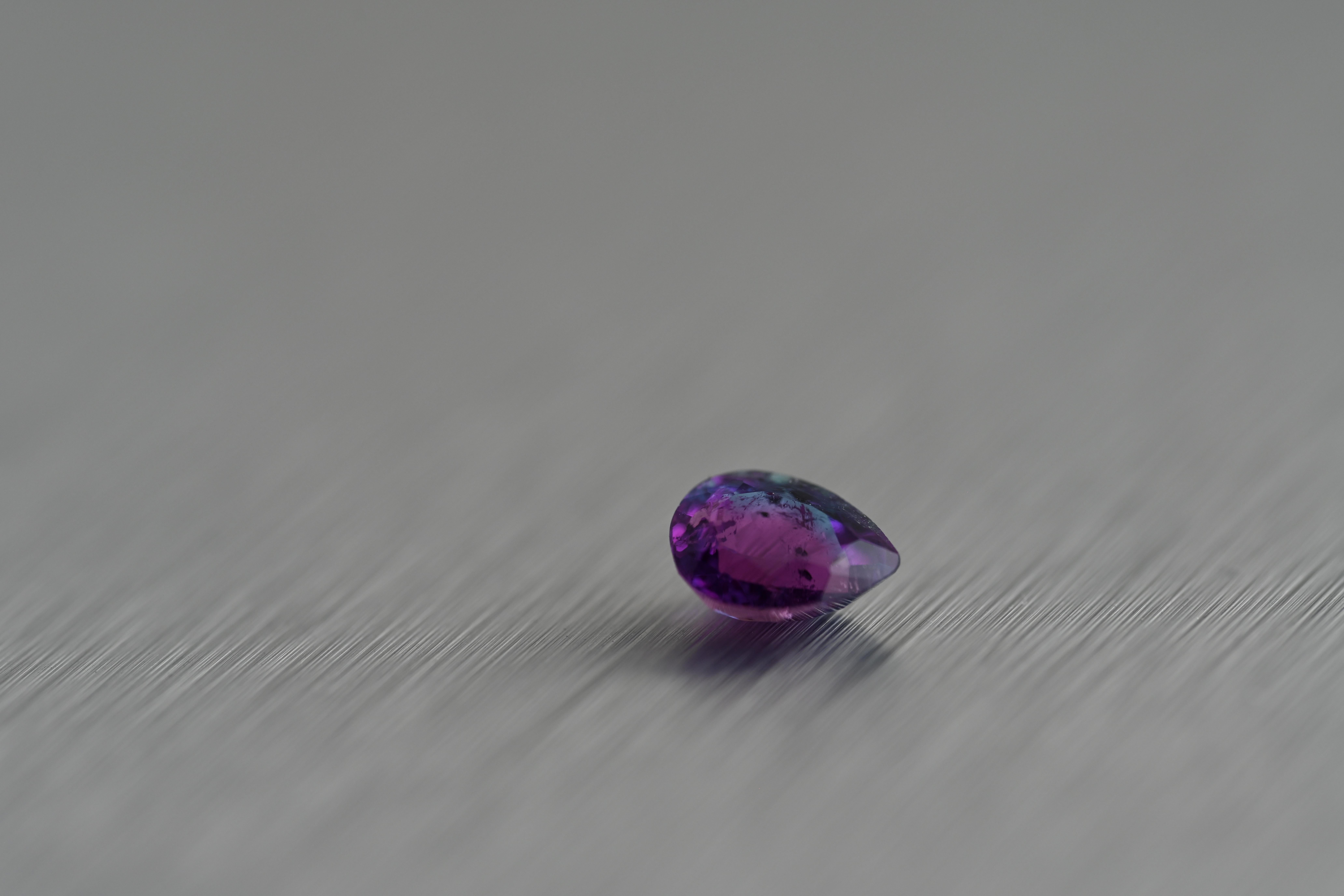 Natural Purple/Green-Blue Brazilian Paraiba Tourmaline / 0.62 carats/GIA Report In New Condition For Sale In Carefree, AZ