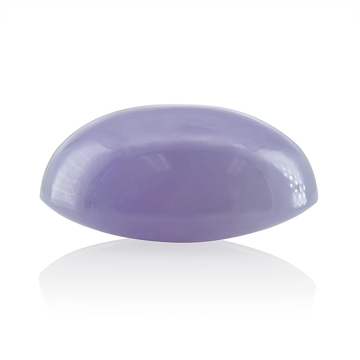 Natural Purple Jadiete Jade Gemstone 47.97 carats with GIA Report In New Condition For Sale In Los Angeles, CA