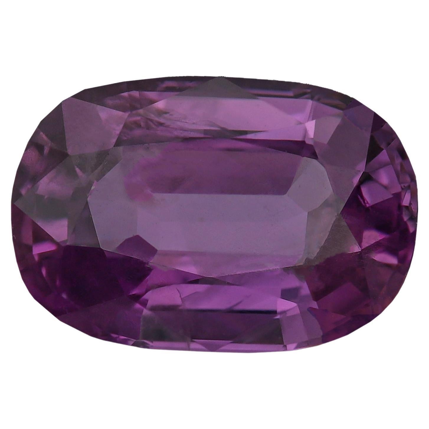 Natural Purple Loose Sapphire Stone 1.94 Carats Sapphire Gemstone Sapphire Ring For Sale
