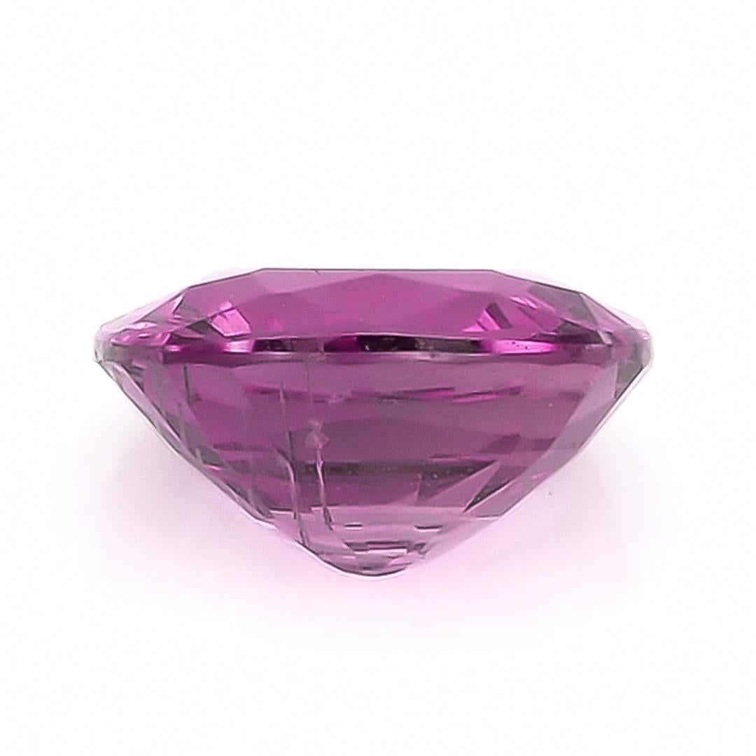 da uomo o donna Gemma di zaffiro viola naturale da 2,31 carati con rapporto GIA / JupiteGem in vendita