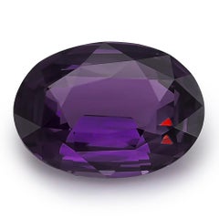 Natural Purple Sapphire Gemstone 4.02 carats with GIA Report / JupiterGem