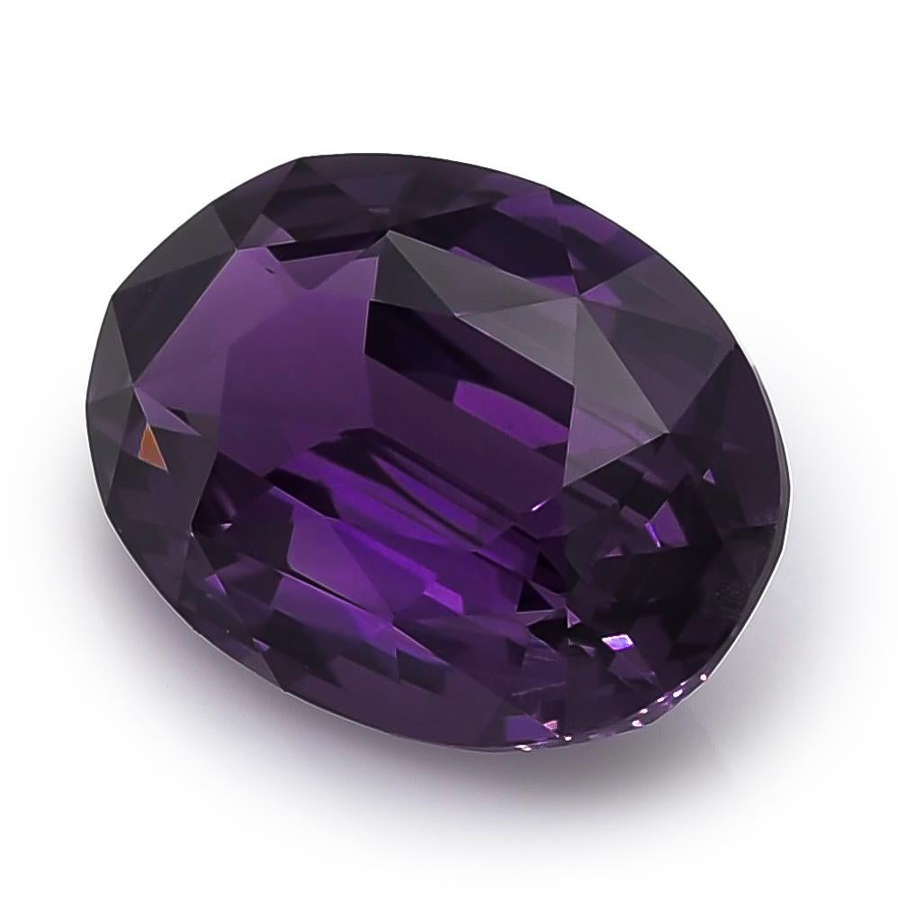 Pierre précieuse saphir violet naturel de 4.02 carats avec rapport GIA / JupiterGem Neuf - En vente à Los Angeles, CA