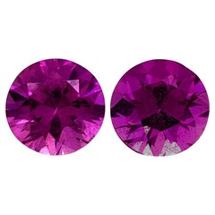 Natural Purple Sapphire Matching Pair Gemstones 1.91 carats / JupiterGem
