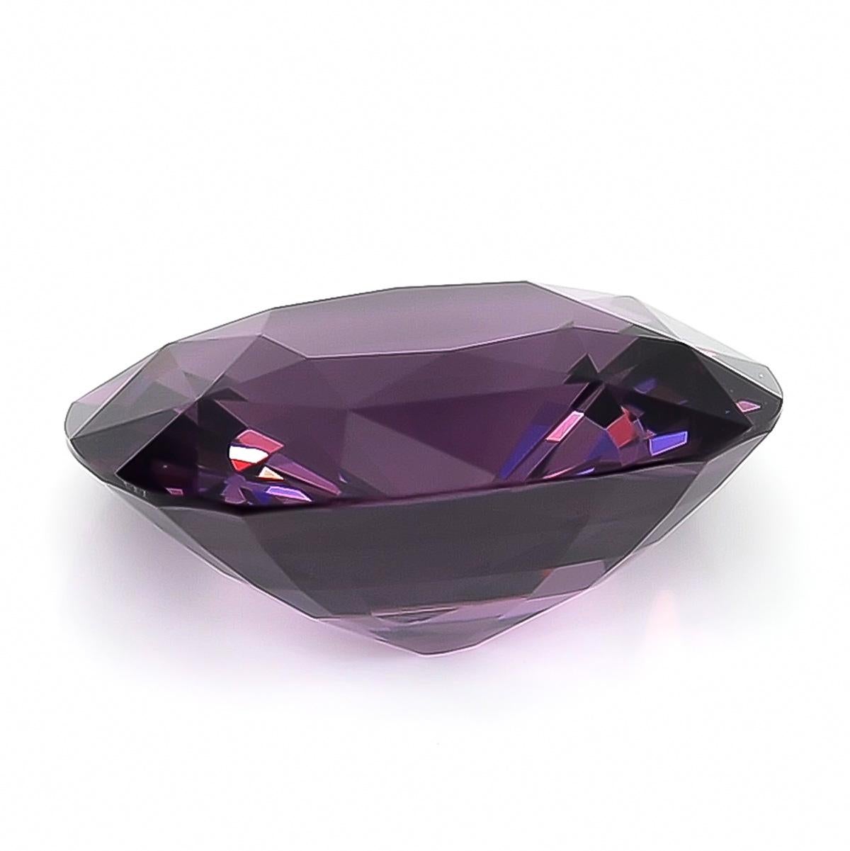 da uomo o donna Gemma di spinello viola naturale di 8,35 carati con rapporto GIA / JUPITERGEM in vendita