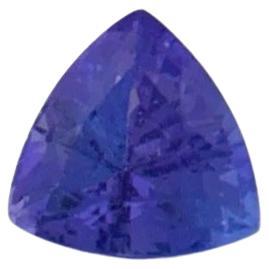 Natural Purplish Blue Trillion Cut Loose 4.55CT Tanzanite en venta