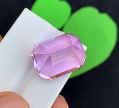 Natural Purplish Pink Kunzite Gemstone: 47.05 Carat Faceted November Birthstone