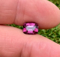Natural Purplish-Pink Spinel loose gemstone 2.74 ct., High quality, Cushion cut