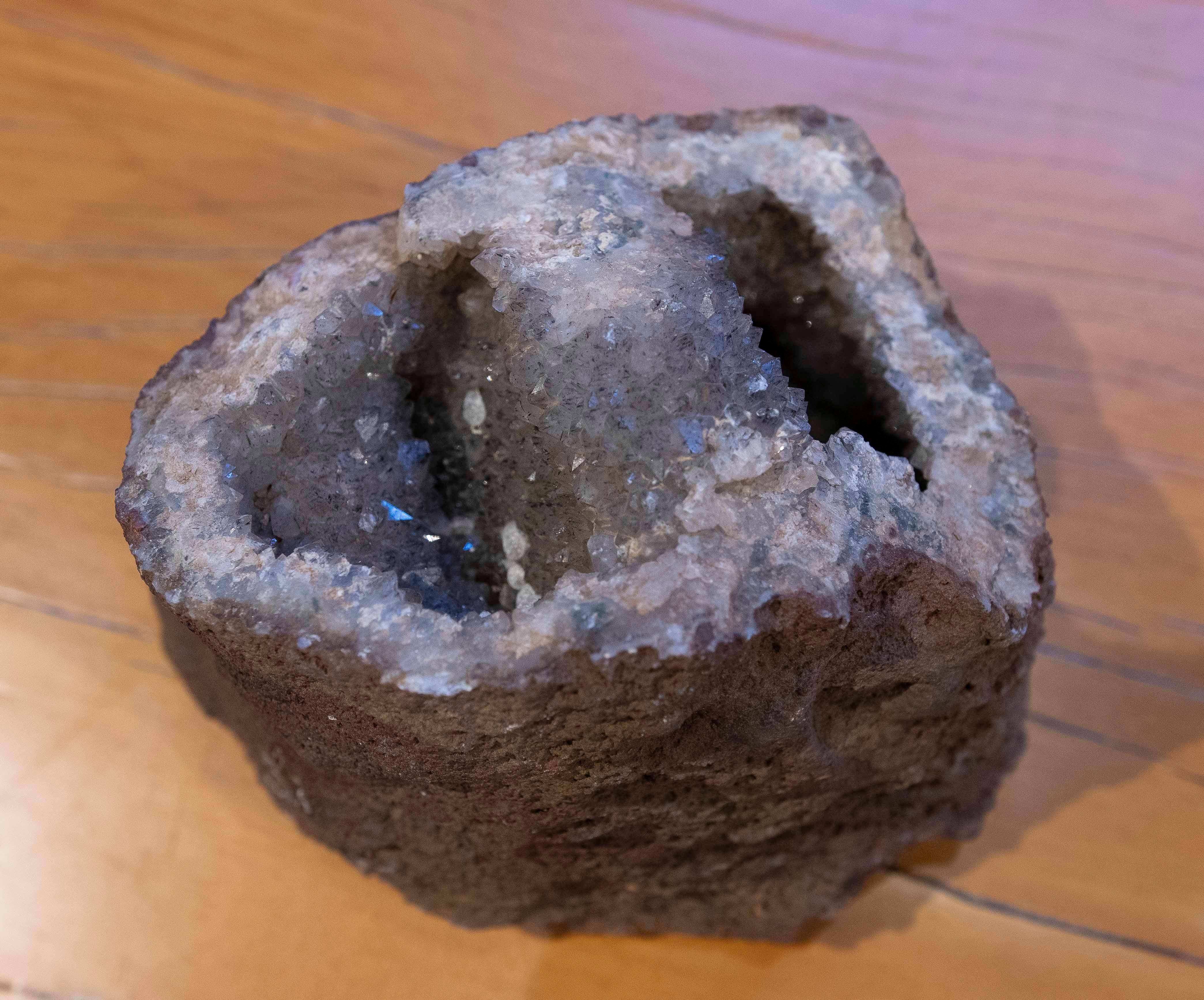 Natural Quartz Geode Decorative Object  12