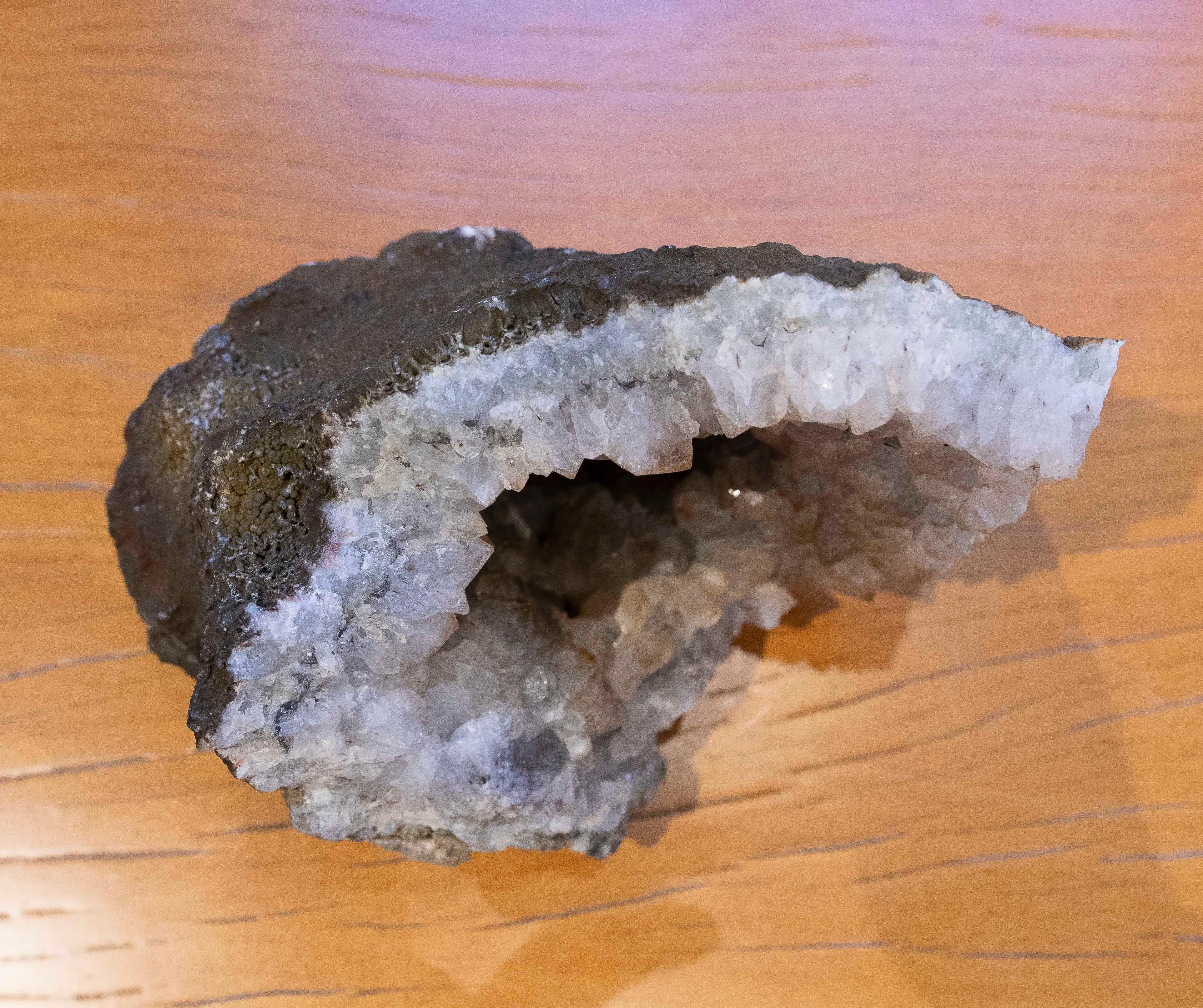 Natural Quartz Geode Decorative Object  For Sale 12