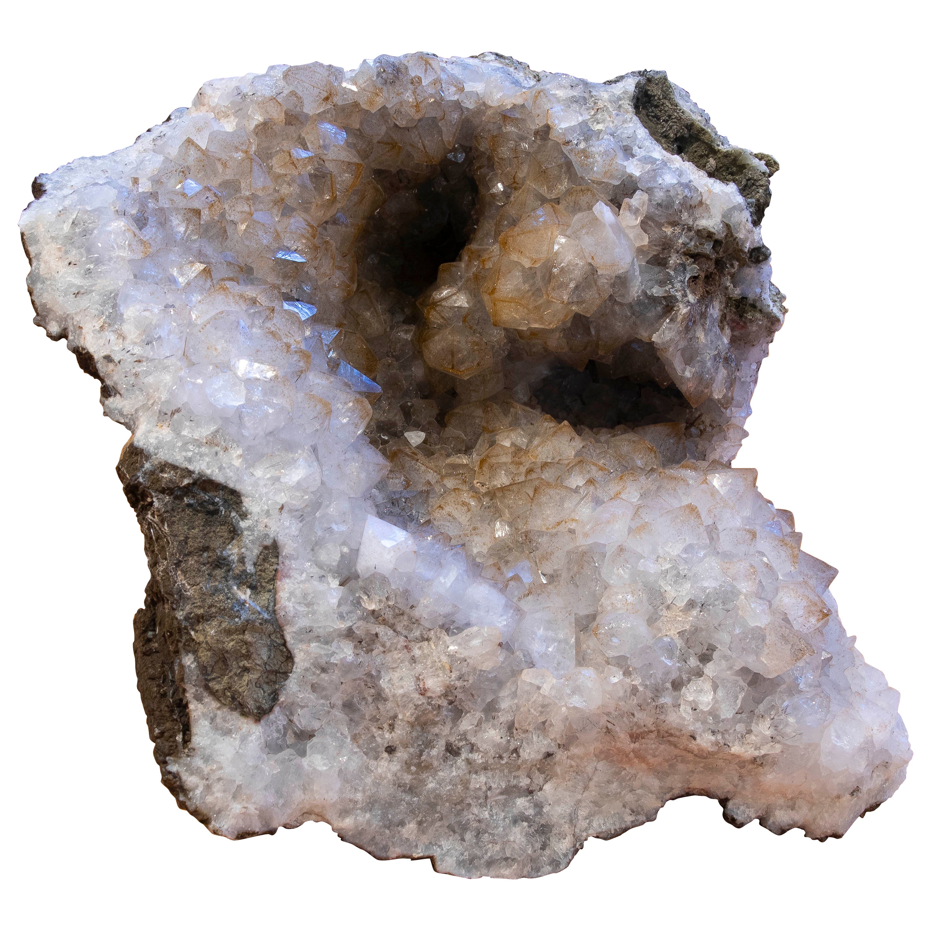 Natural Quartz Geode Decorative Object