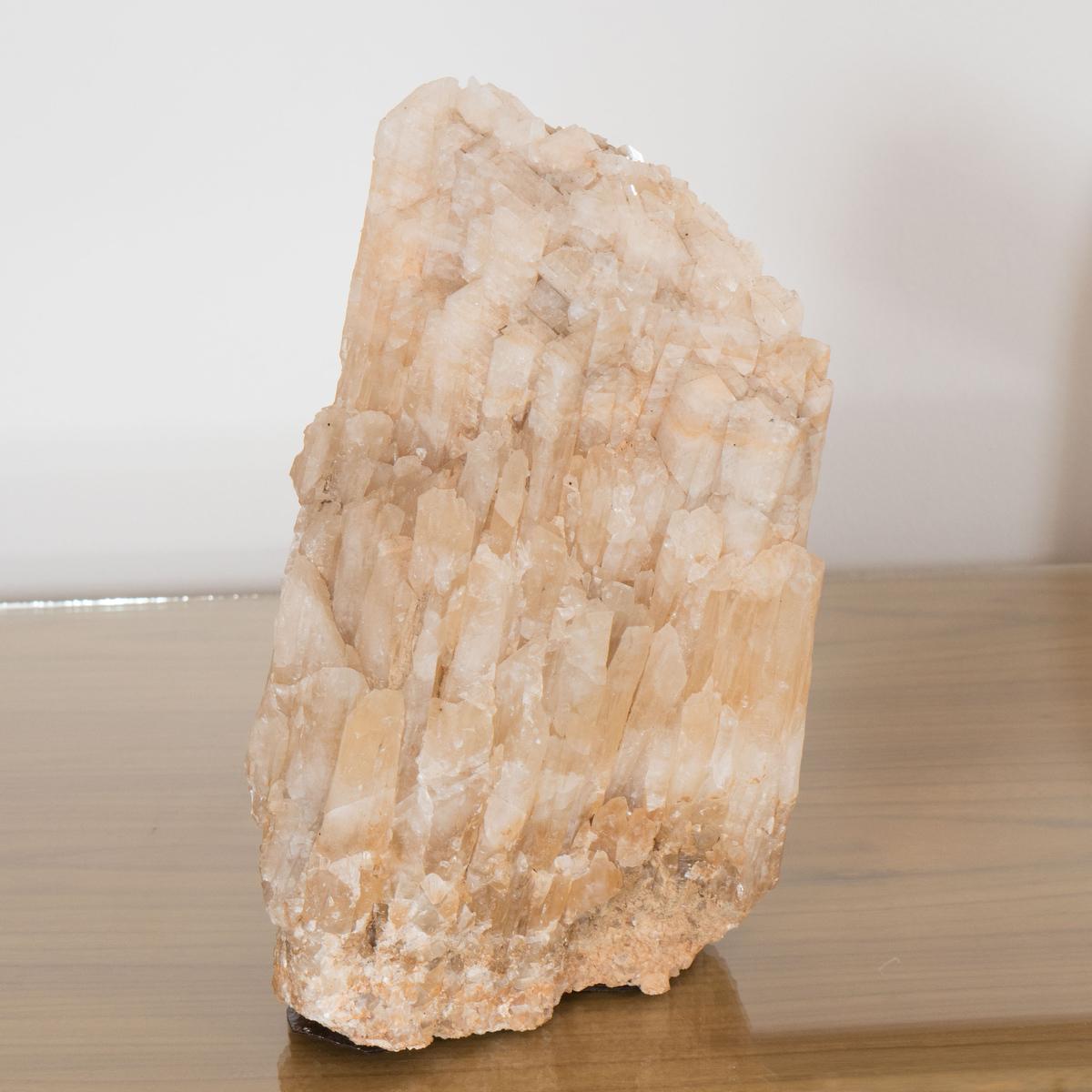 Natural quartz mineral fragment.