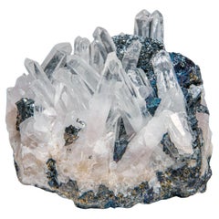 Natural Quartz with Galena from Peru