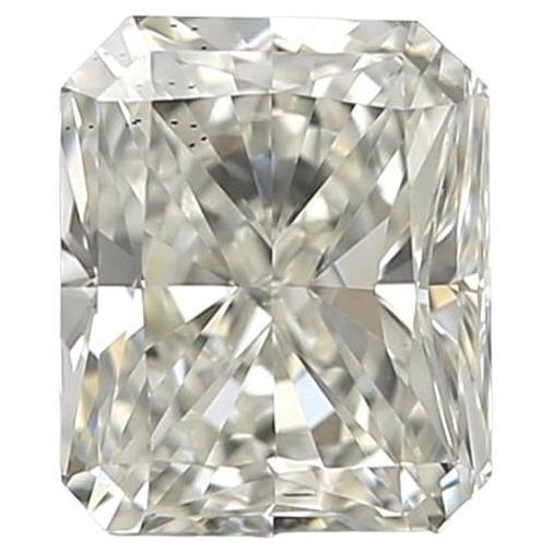 Natural Radiant Diamond in a 0.50 Carat H SI1, GIA Certificate