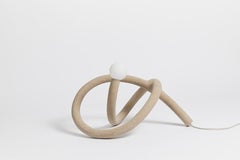 Lámpara de pie grande de nylon y arena natural de edición limitada de Hot wire extension