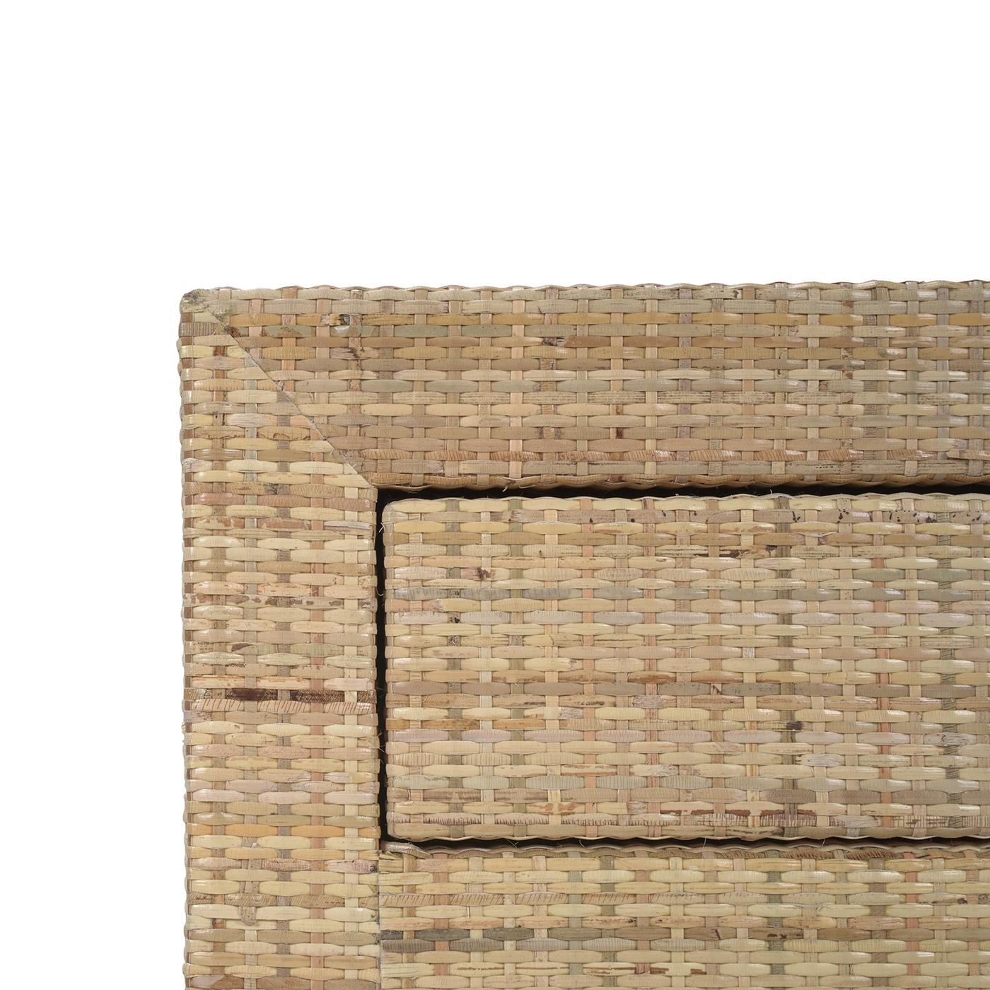 Natural Rattan Bedside Table In New Condition For Sale In Westwood, NJ