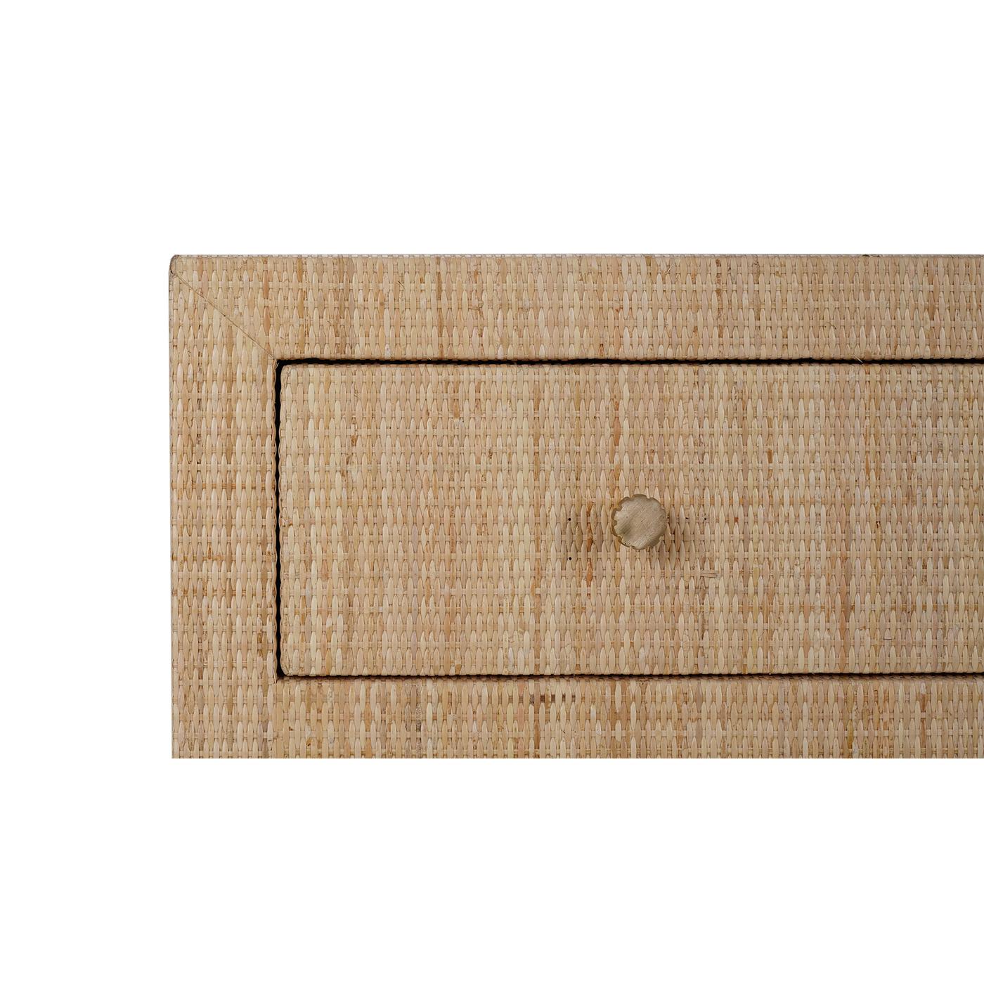 XXI secolo e contemporaneo Cassettiera in rattan Nature in vendita
