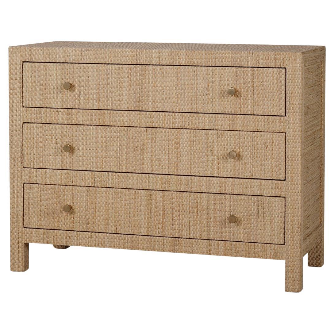 Commode en rotin naturel