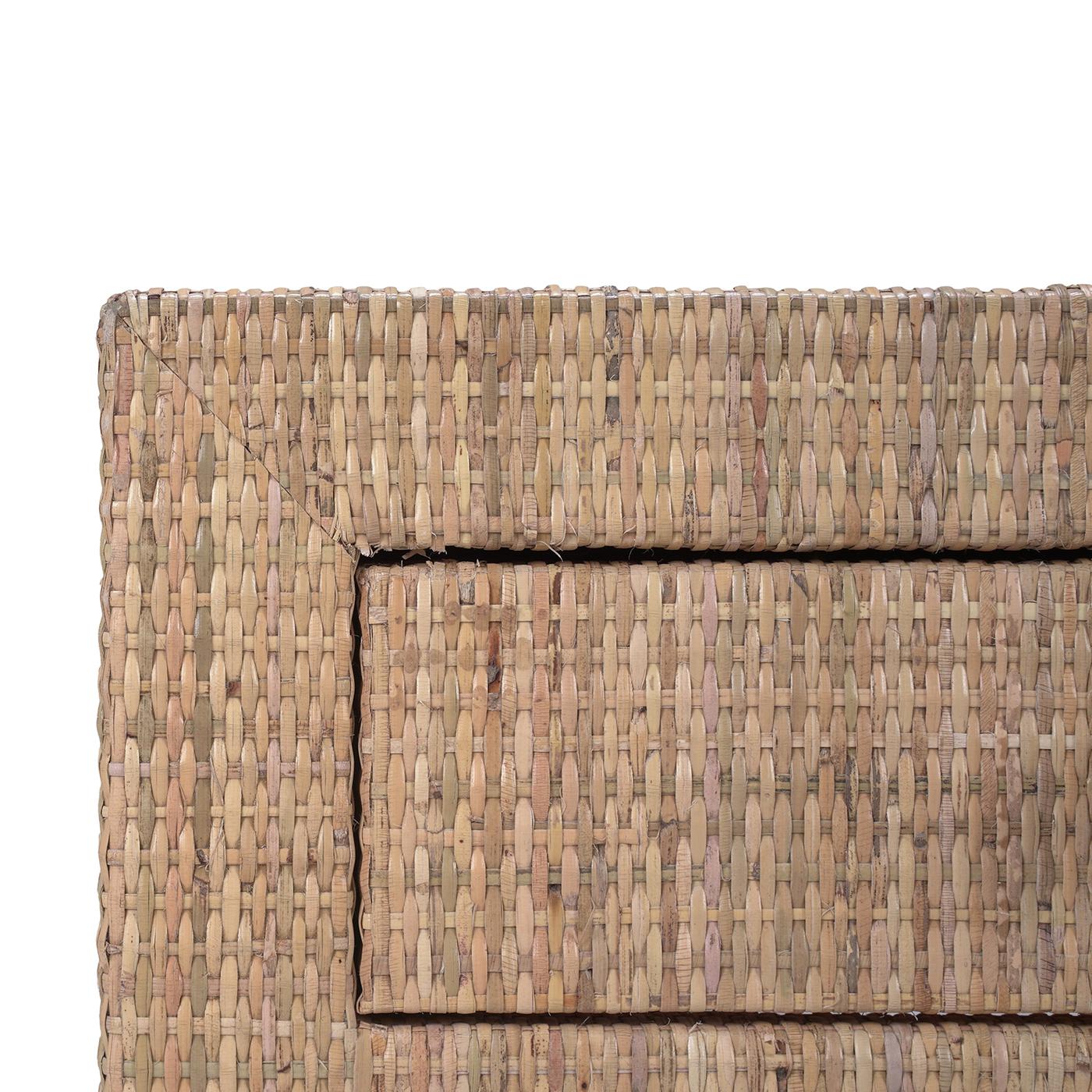 XXIe siècle et contemporain Table basse en rotin naturel en vente