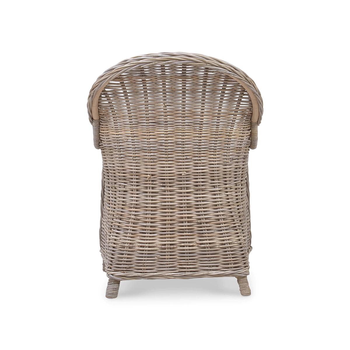 Indonésien Chaise de salle à manger en rotin naturel en vente