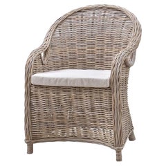 Silla de comedor de ratán natural