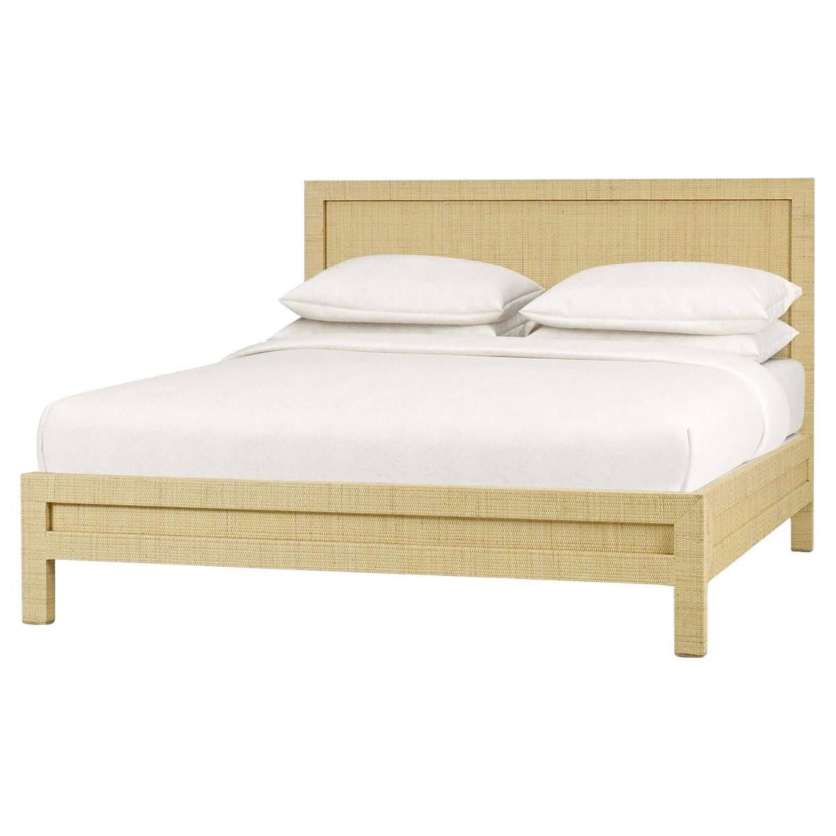 Natural Rattan King Size Bed Frame For Sale