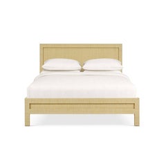 Natural Rattan Queen Size Bed Frame