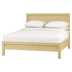 Natural Rattan Queen Size Bed Frame