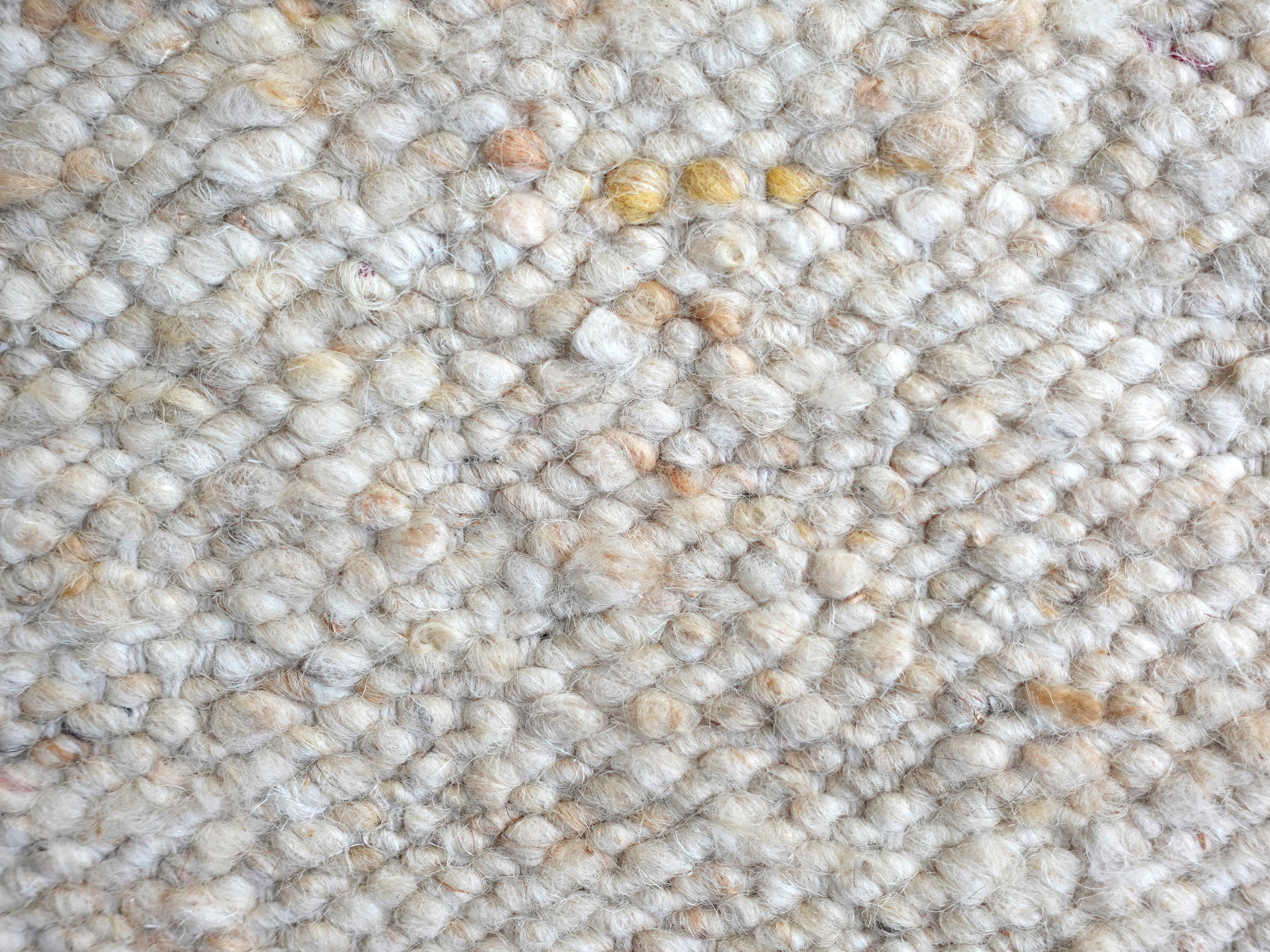 Natürliche Rohwolle Flachgewebe Handgeknüpfter Teppich (Wolle) im Angebot
