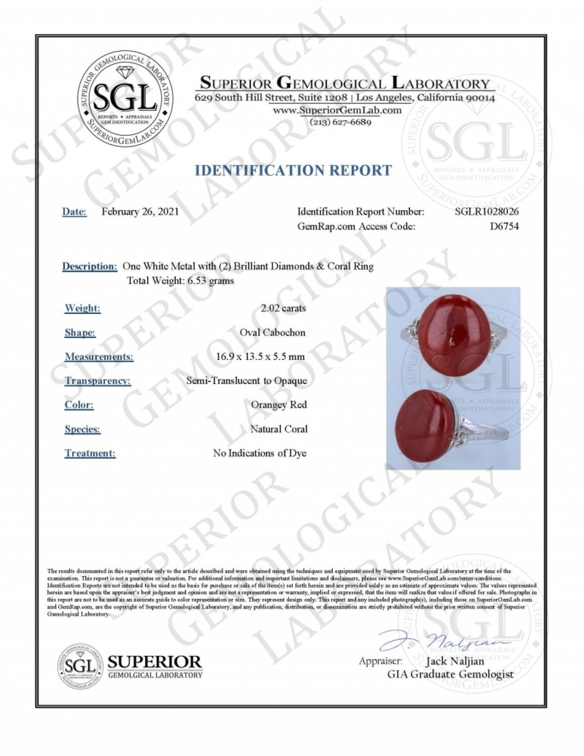 Anillo de oro de 18 quilates de coral rojo natural 