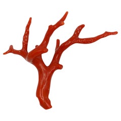 Natural Red Coral Muti Branch Pendant