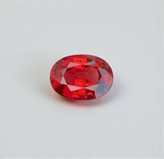 Natural Red Garnet Gemstone: 1.97 Carat Oval Cut For Ring January Birthstone