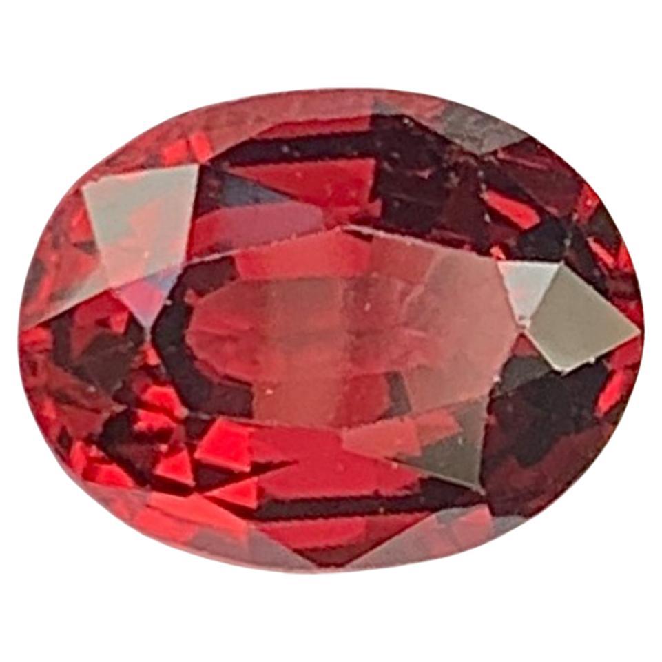 Natürlicher roter Granat Edelstein: Ovaler Schliff Januar Geburtsstein, 1,57 Karat im Angebot