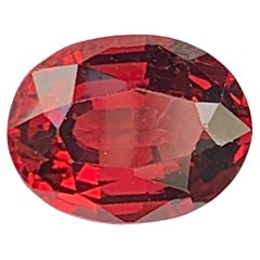 Natürlicher roter Granat Edelstein: Ovaler Schliff Januar Geburtsstein, 1,57 Karat