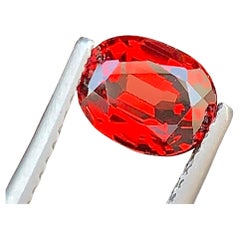 Natural Red Garnet Gemstone: Oval Cut January Birthstone, 1.60 Carat For Ring