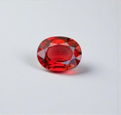 Natural Red Himalaya Garnet Gemstone: 2.49 Carat Oval January Birthstone