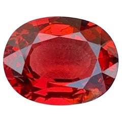 Natural Red Himalaya Garnet Gemstone: 2.49 Carat Oval January Birthstone