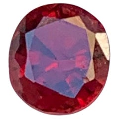 Spinello rosso naturale da 0,84 carati con taglio ovale per anelli o gioielli di pregio