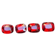 Natural Red Spinel 3.40 Carat Cushion Cut Loose Gemstones Parcel for Jewelry